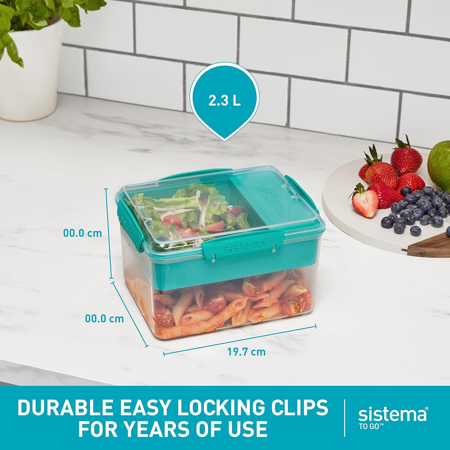 Insulated Lunch Box for Adults & Kids - 2.3L Leakproof Food Container | Perfect for Work, School, Picnics & Outdoor Activities