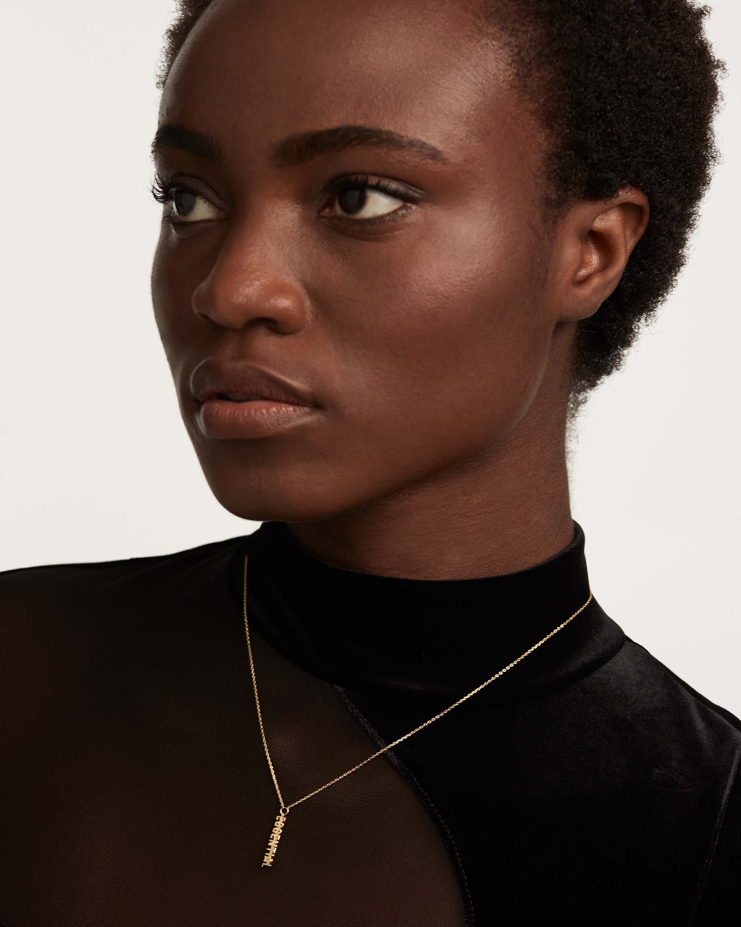 Essential Necklace for Women - Minimalist Dainty Gold Pendant Jewelry Gift for Her | Everyday Wear, Layering, Special Occasions