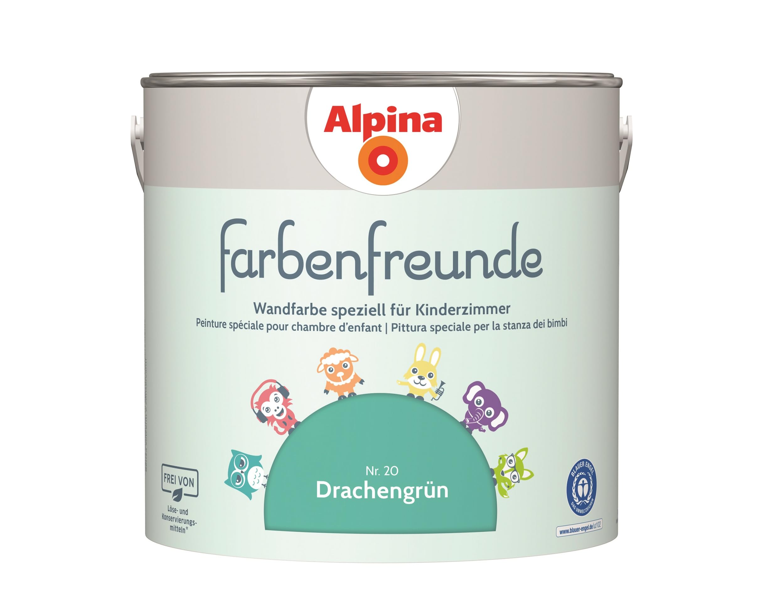 Farbenfreude Premium Wall Paint for Kids' Room - 2.5L Non-Toxic, Washable & Vibrant Colors - Perfect for Nursery, Playroom & Children's Bedroom Decor