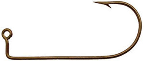 1000-Pack 4/0 Eagle Claw 570 Bronze Jig Hooks for Fishing Lure Molds - Saltwater & Freshwater Bait Making, DIY Tackle Crafting