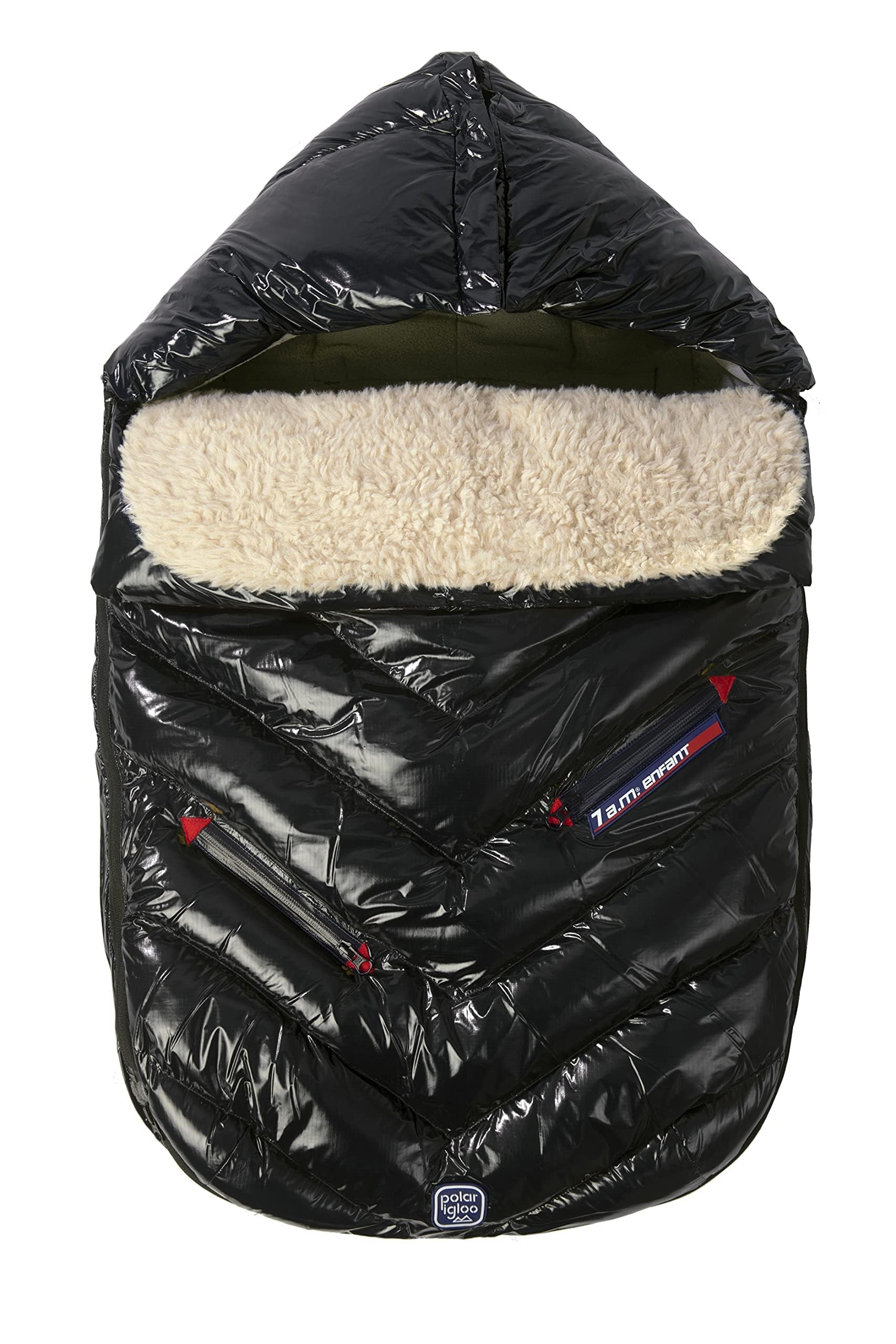 7AM Enfant Polar Igloo Weatherproof Footmuff - Universal Stroller & Car Seat Cover for Baby, Toddler & Child | Multi-Season Warm Bunting Bag for Jogging, Prams & Outdoor Adventures