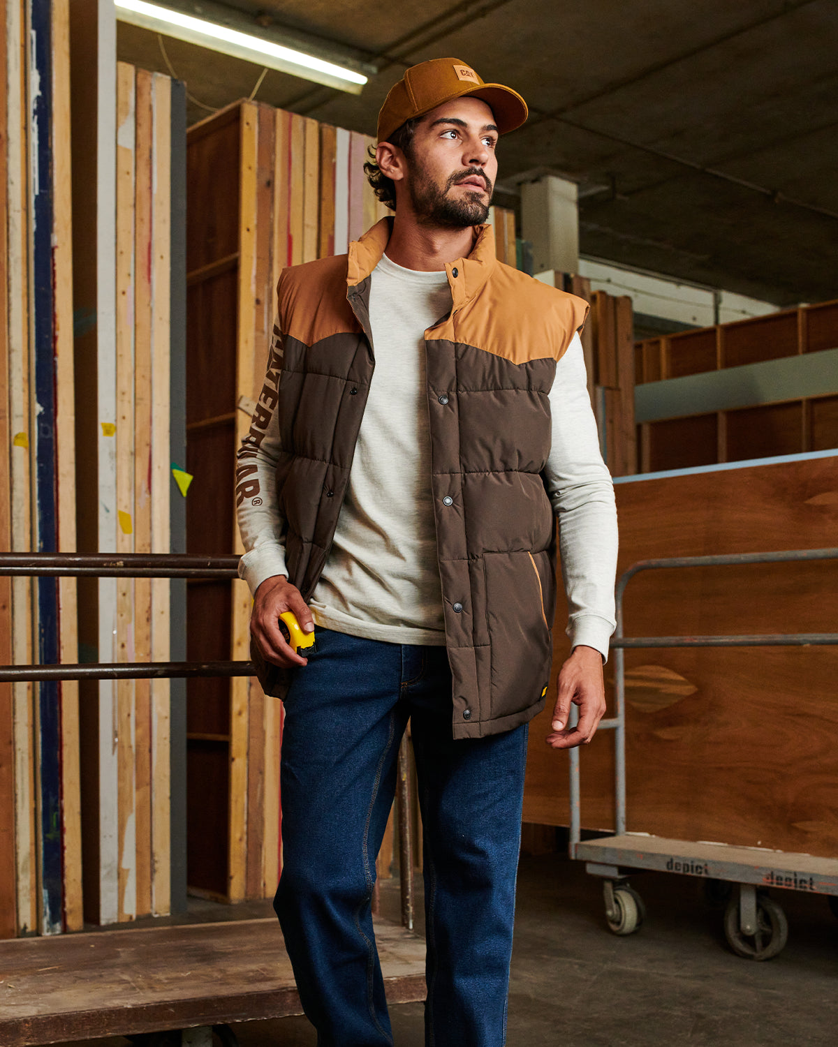 Men's Big Sky Puffer Vest - Lightweight Warm Winter Jacket for Outdoor Hiking & Camping - Perfect for Cold Weather Adventures