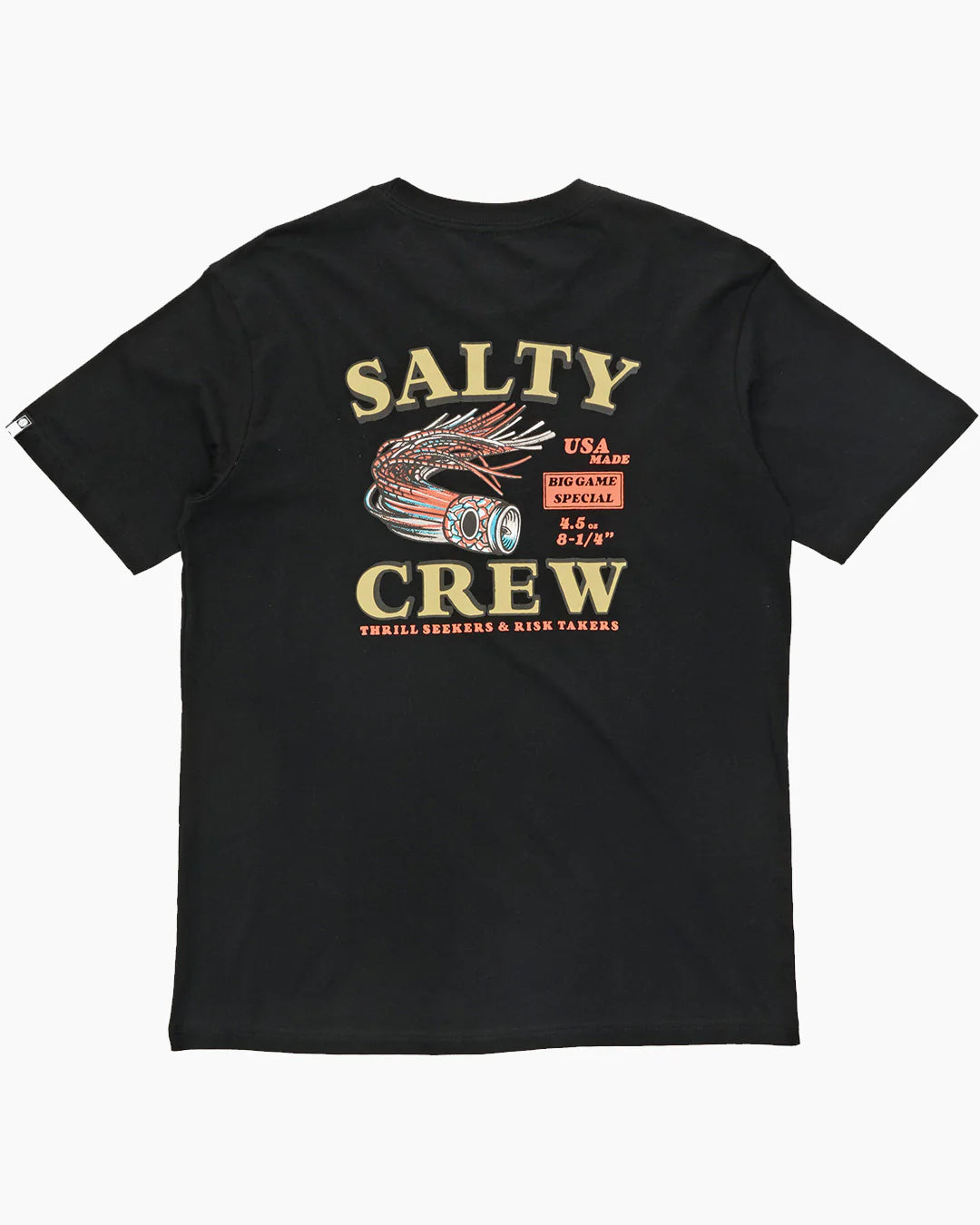 Salty Crew Premium Fishing Lure T-Shirt - Comfortable Performance Tee for Anglers & Outdoor Adventures