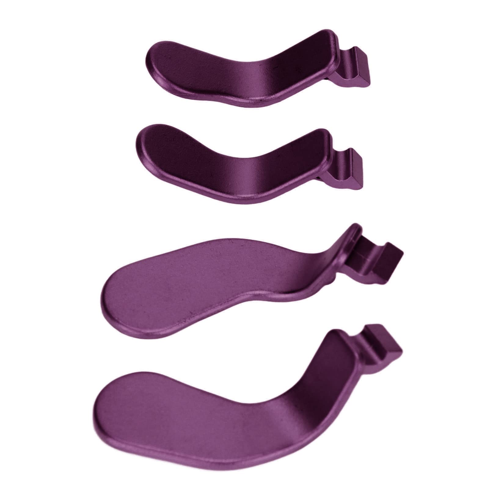 Premium Stainless Steel Controller Paddles - 4-Piece Replacement Parts for Elite Series 2 Controller (Purple) | Enhanced Gaming Control for Xbox One & PC | Perfect for Competitive Play & Custom Mods