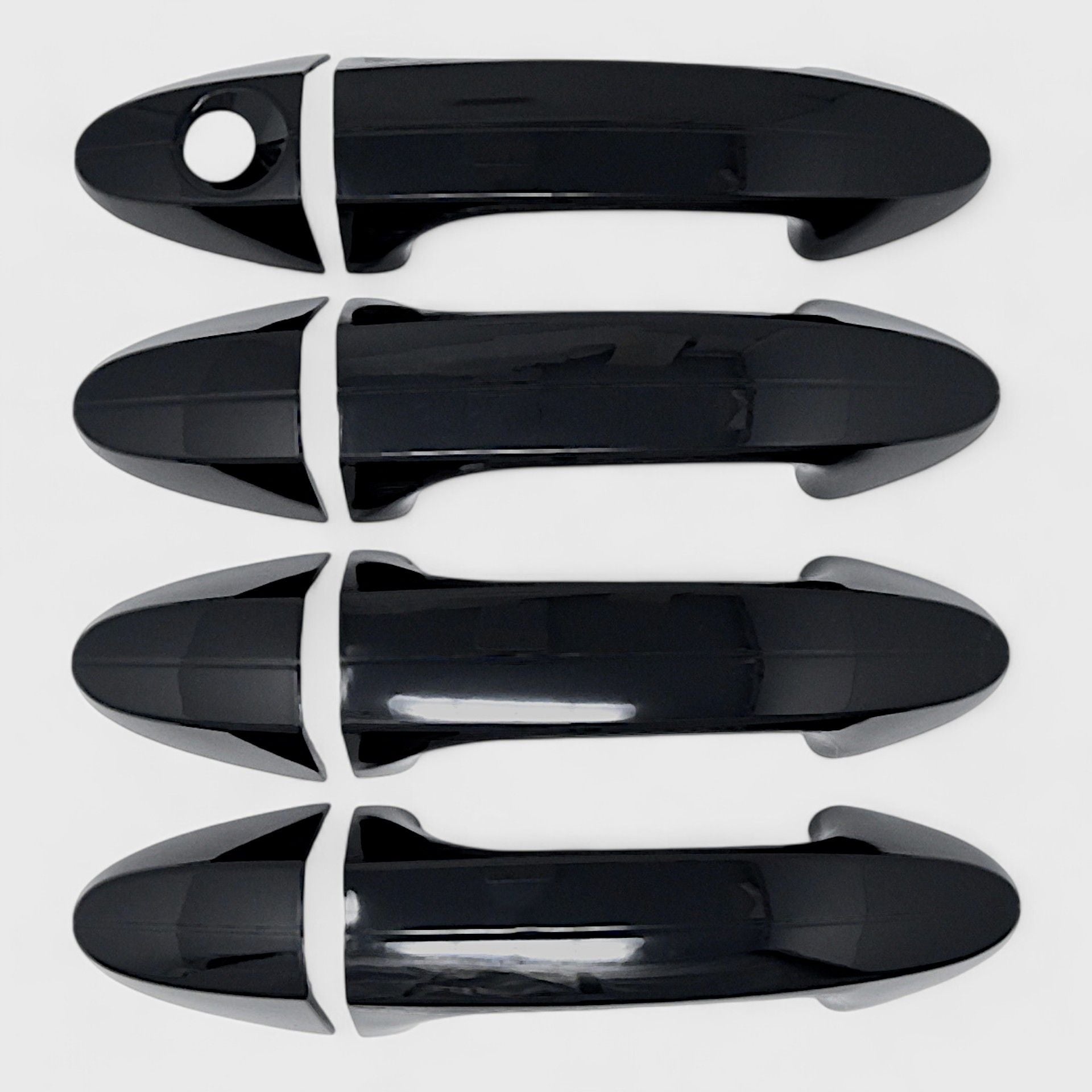 Gloss Black Chrome Delete Door Handle Cover for Keyless Entry Sensors - DH6327BLK | Perfect for Car Customization & Exterior Protection