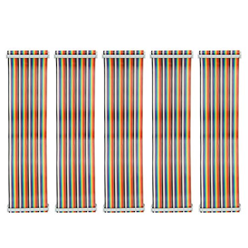 5Pcs GPIO Extension Cable - Female to Female Jumper Wires for Raspberry Pi, Arduino & DIY Electronics Projects - Perfect for Breadboard Connections and Prototyping Circuits