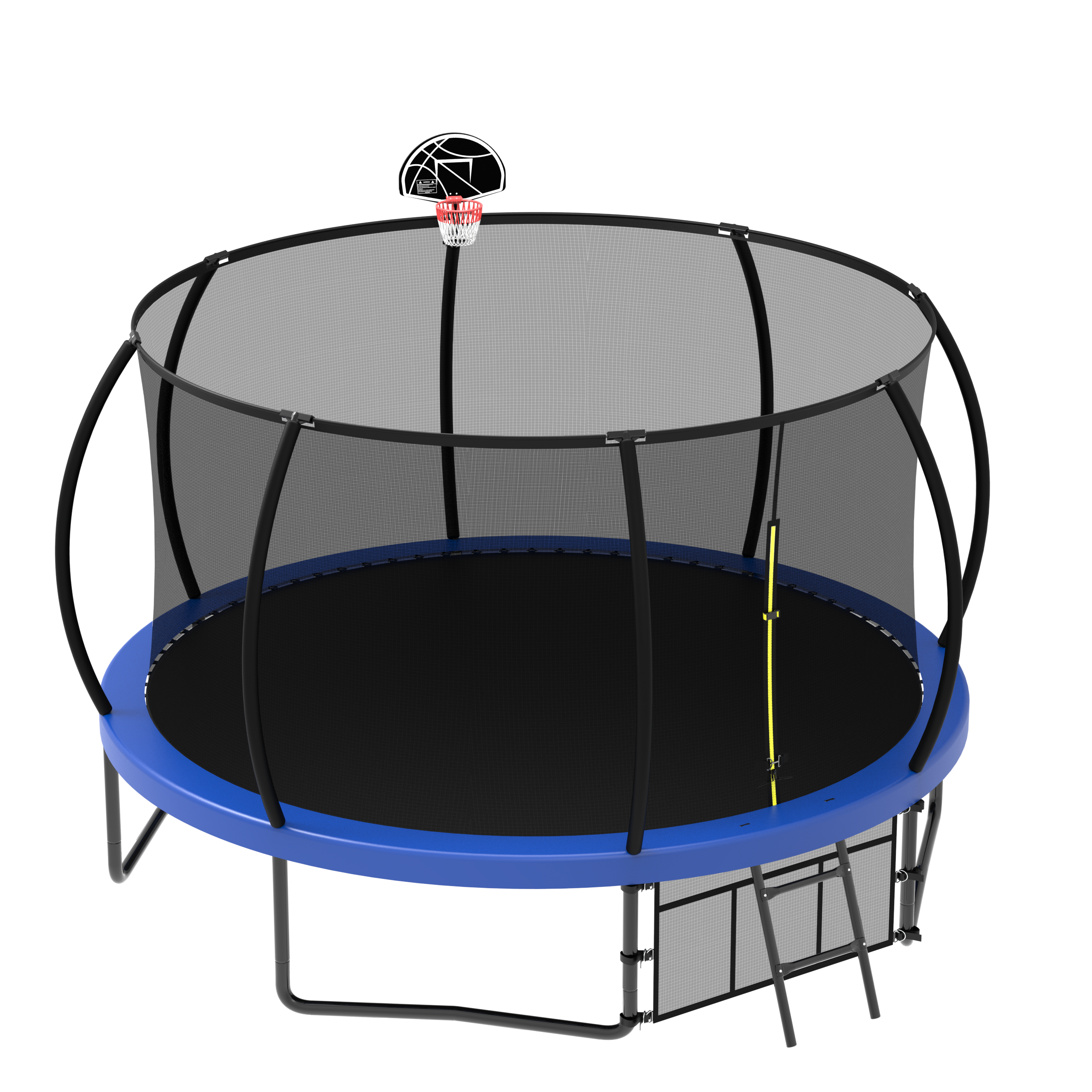 12FT Kids Trampoline with Safety Enclosure Net & Ladder - Outdoor Bounce Trampoline for Backyard, Garden, Park - Perfect for Family Fun, Exercise & Birthday Parties