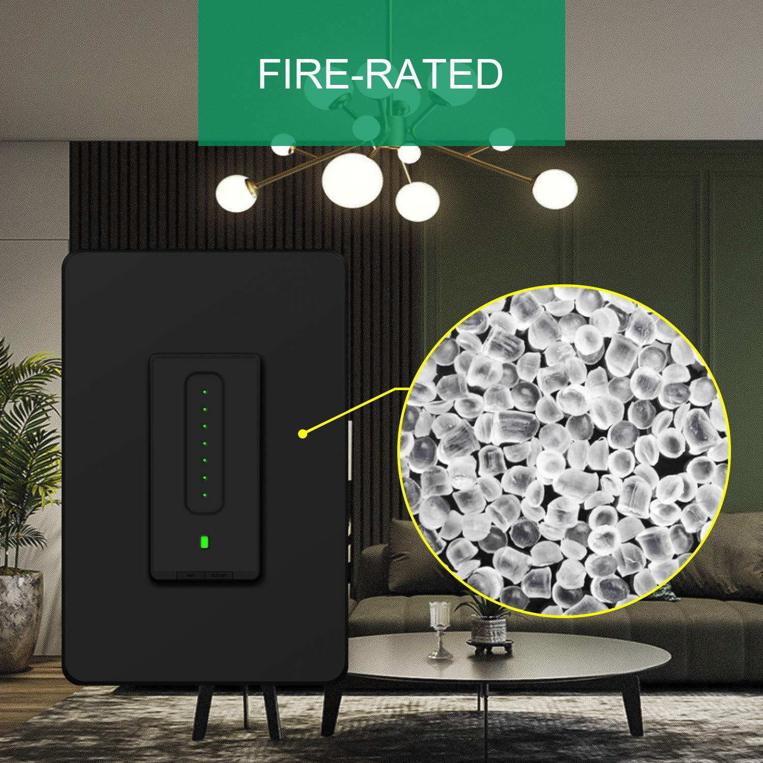 Martin Jerry Smart Dimmer Switch Black - Touch Black Trailing Edge LED Compatible Light Switch with Neutral Wire & 2.4G Wi-Fi (No Hub Required) - Perfect for Bedroom, Living Room & Smart Home Lighting Control