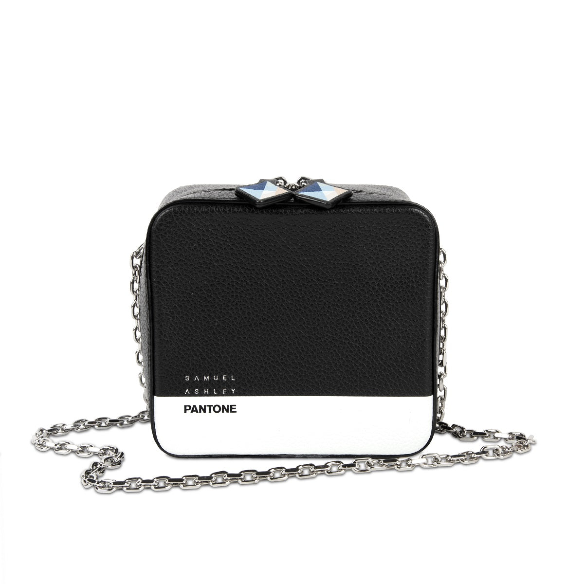 Samuel Ashley x Pantone Leather Square Bag - Stylish Crossbody Purse for Women, Fashionable Designer Handbag for Work, Travel & Everyday Use