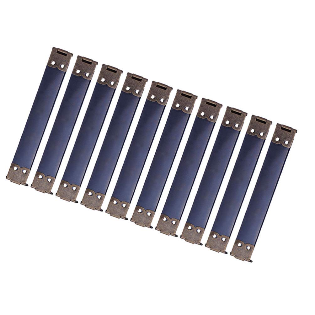 10pcs Metal Internal Flex Purse Frame with Spring Clip Hook - 9cm DIY Craft Purse Frame for Handbag, Wallet & Coin Purse Making - Perfect for Sewing Projects, DIY Accessories and Gift Packaging