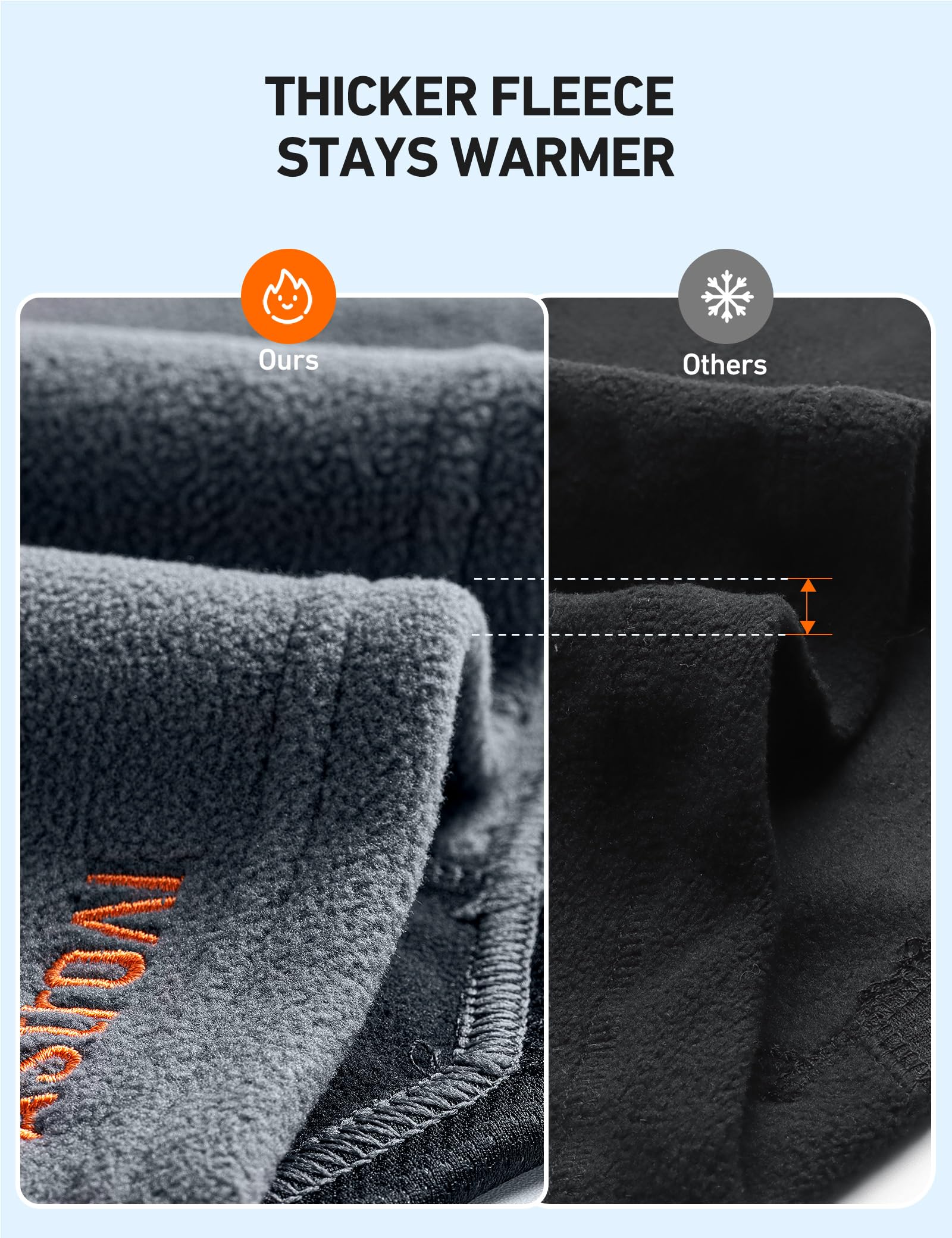 AstroAI Ski Mask Balaclava - Windproof & Breathable Face Cover for Winter Sports, Motorcycling, Hiking - Superfine Polar Fleece (Gray & Black Bundle) - Cold Weather Protection Gear