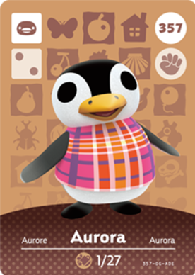 Animal Crossing Amiibo Cards Series 4 - Aurora Villager Card | Official Nintendo Collectible Trading Cards for Switch Games | Perfect for Gaming Sessions & Collector's Display