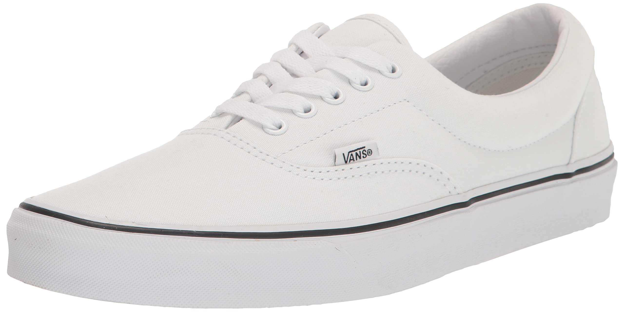 Vans Unisex Era Skate Shoes - True White - Size 8.5 D(M) US - Comfortable & Durable Sneakers for Skateboarding, Casual Wear & Street Fashion