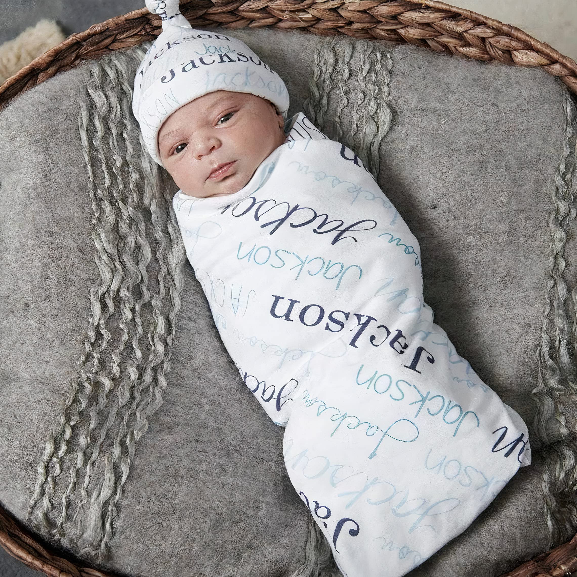 Personalized Baby Name Blankets - Custom Baby Boy Gifts with Best Friend Quotes | Soft Fuzzy Blanket for Newborn, Baby Shower, Wedding & Birthday Presents | Perfect Welcome Gift for Baby Stuff & Nursery Decor