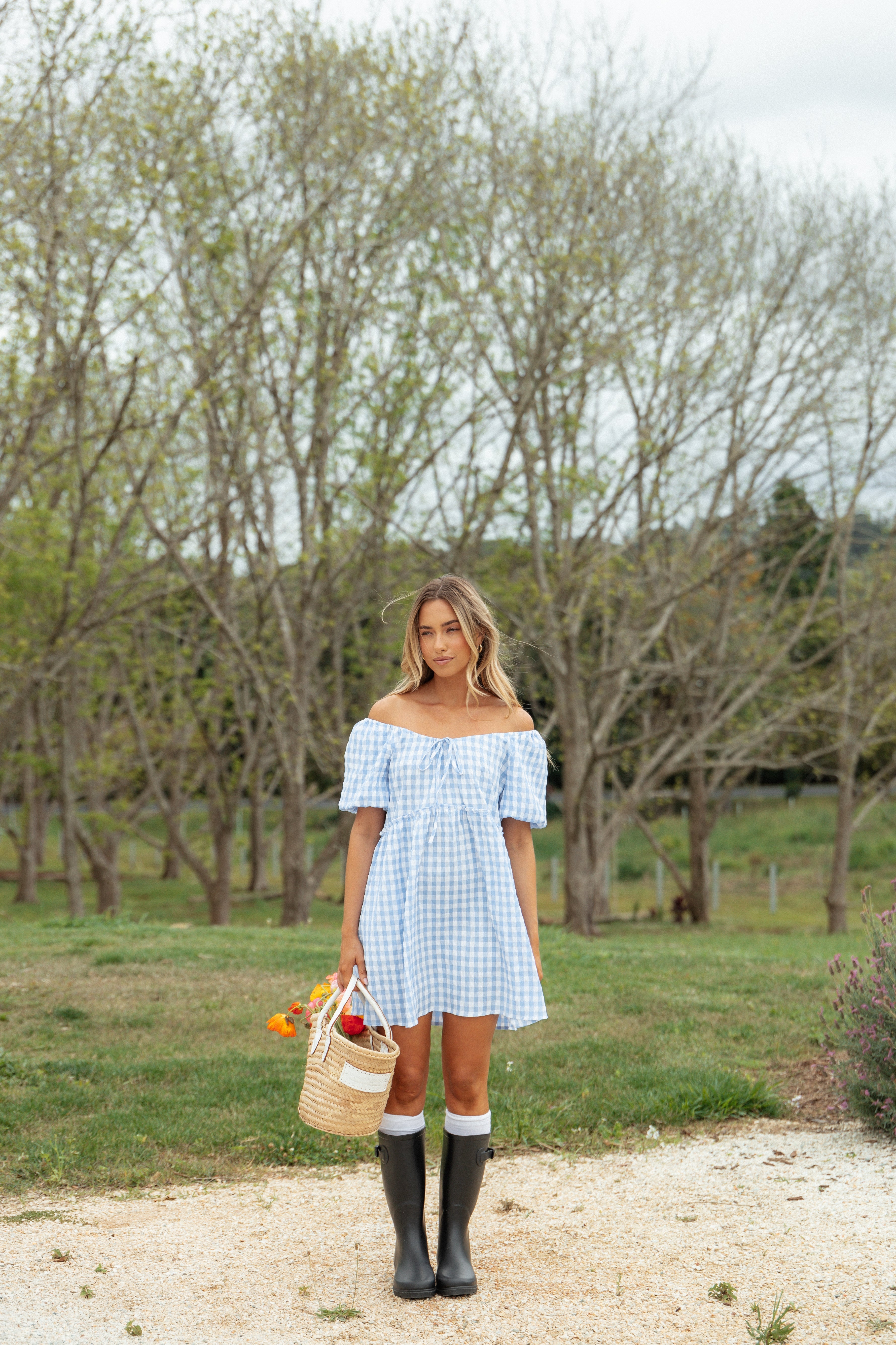 Dorothea Mini Dress in Blue | Flowy Summer Dress for Women | Perfect for Beach Vacations & Date Nights