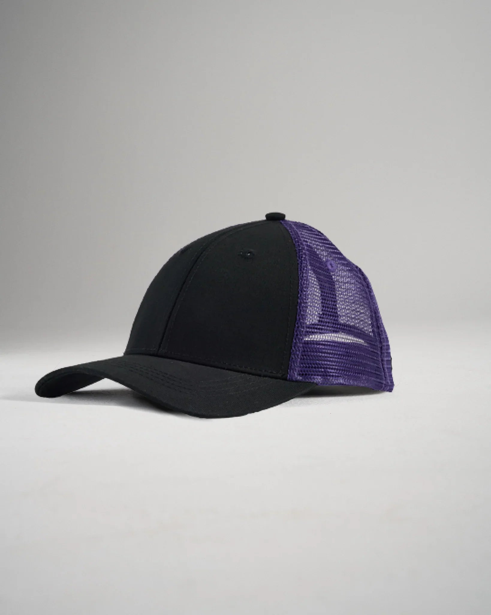 RUDIS Embroidered Wrestling Trucker Hat - Black/Purple | Adjustable Snapback Cap for Wrestlers & Fans | Perfect for Training, Matches & Outdoor Activities