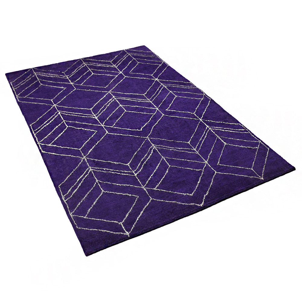 Handmade Prism Hand Knotted Rug - Premium Quality Wool Area Rug for Living Room, Bedroom & Dining Room Decor