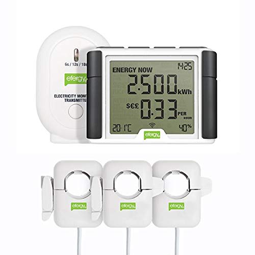 Efergy Elite 3-Phase Power Monitor - Accurate Energy Usage Tracking for Homes & Businesses | Save on Electricity Bills