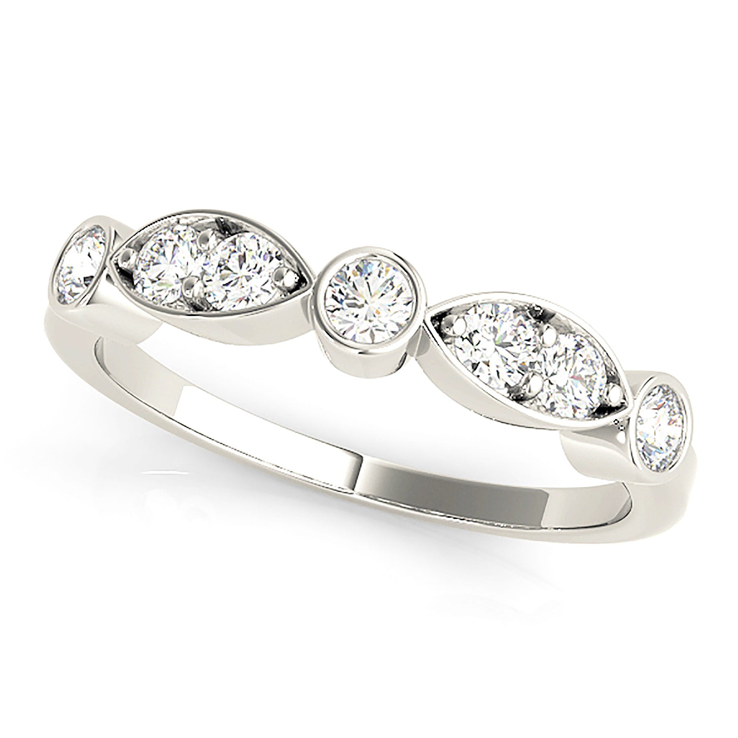 0.50 Carat Round Diamond Wedding Band for Women - Elegant Bridal Ring for Engagement, Anniversary & Special Occasions