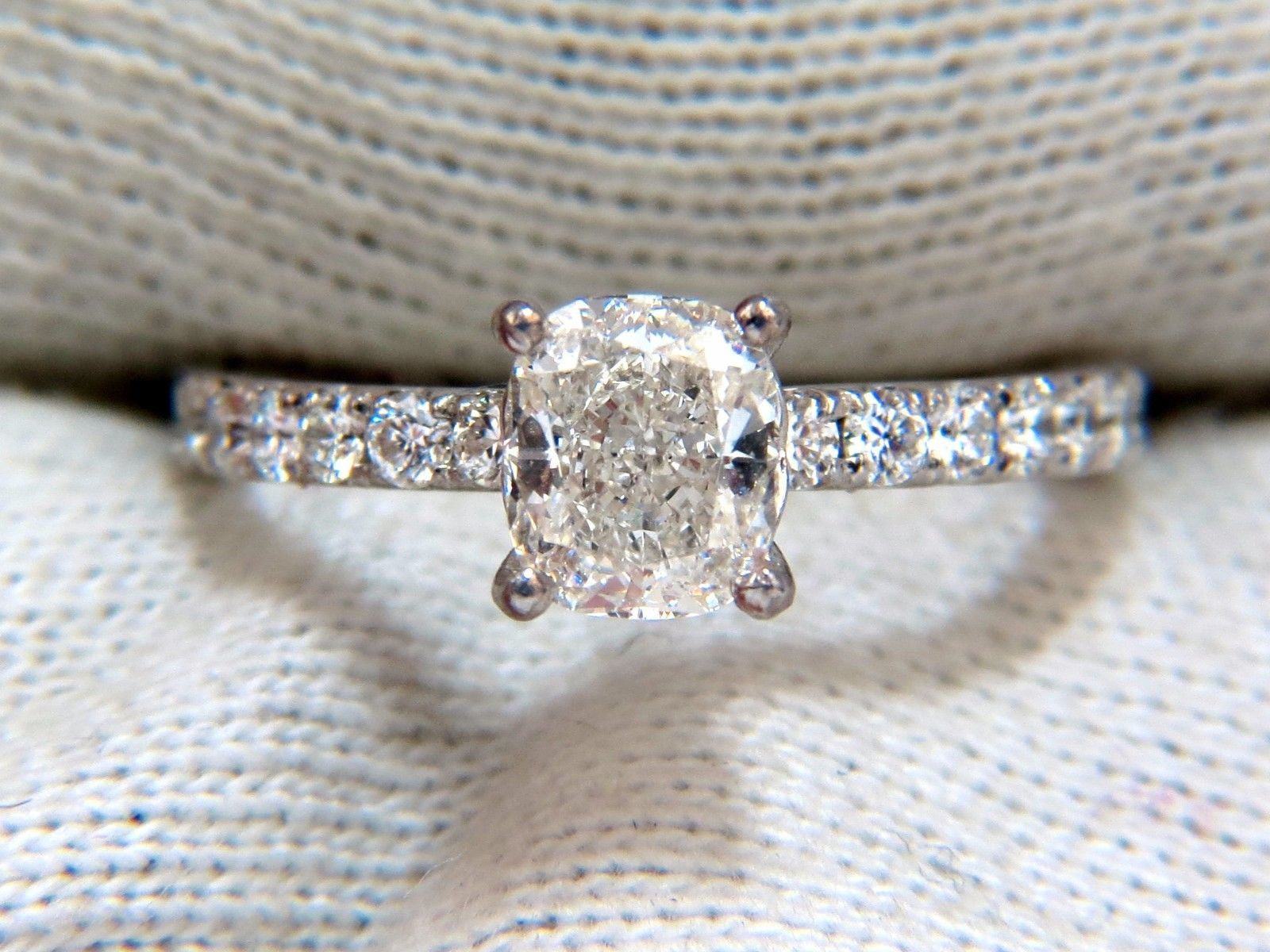 1.62ct GIA Certified Cushion Cut Diamond Ring in 18K Gold (H/VS) - Elegant Engagement & Wedding Jewelry for Women