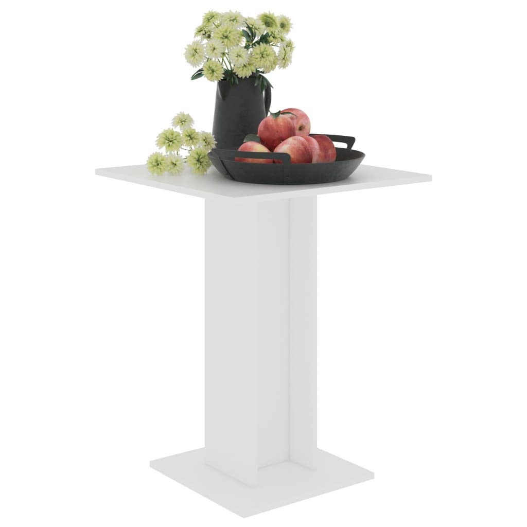 Stylish Square Bistro Table for Dining Room, Kitchen, Living Room & Office - 23.6