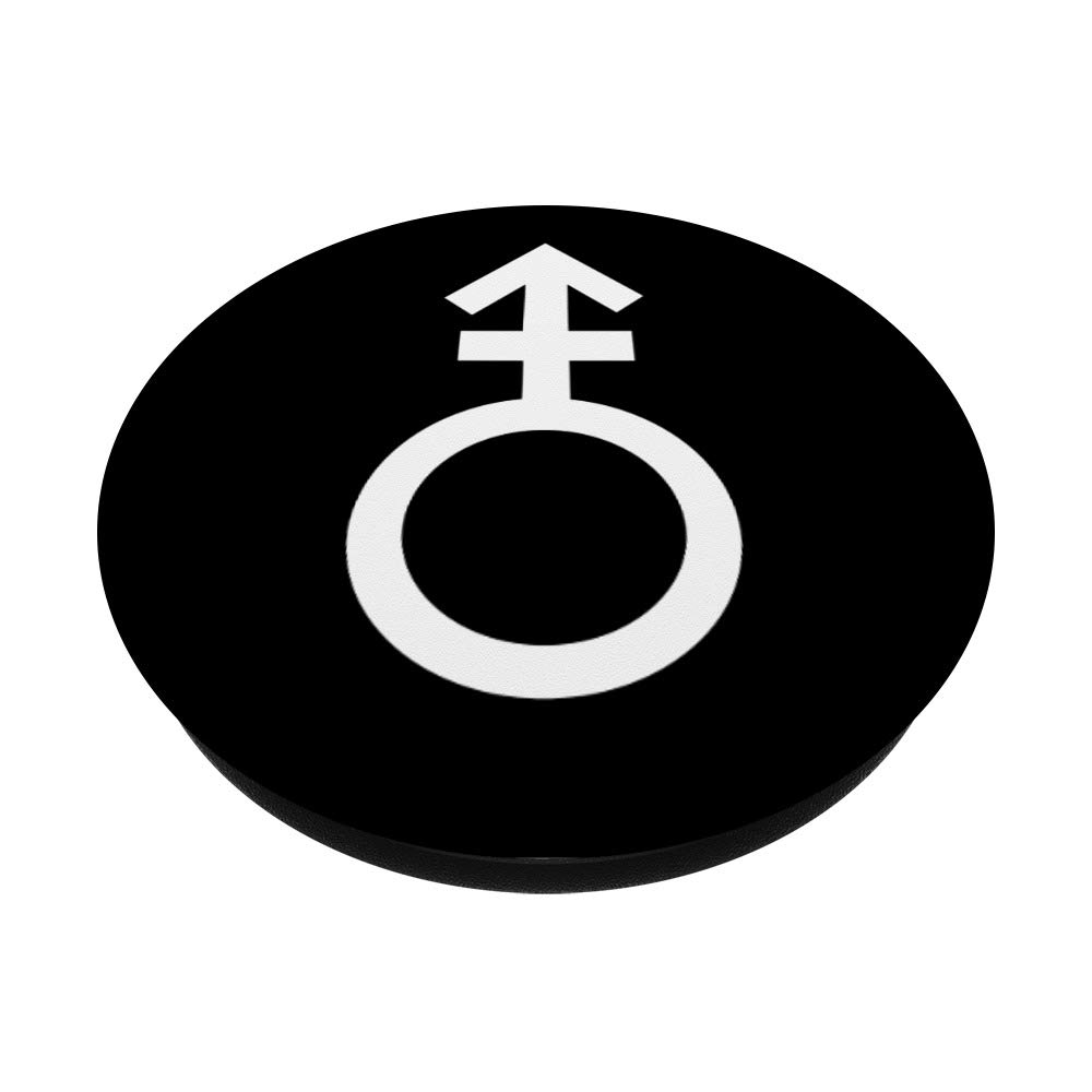 Unisex Androgyne Symbol PopSockets Phone Grip & Stand - Compatible with iPhone, Samsung & Tablets - Perfect for Daily Commute, Work & Travel