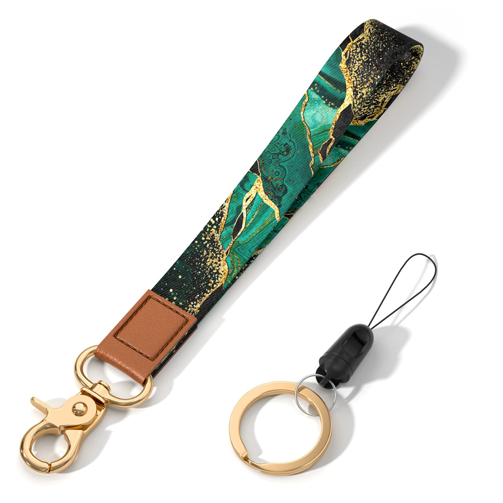 Stylish Wrist Lanyard Keychain for Women & Men - Secure Holder for Car Keys, ID Badges, Cards, Wallet & Phone - Perfect for Work, Travel & Outdoor Activities