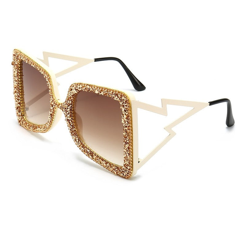 Stylish Pointed Drill Women's Sunglasses - UV Protection & Polarized Lenses for Outdoor Activities, Beach, Driving & Fashion
