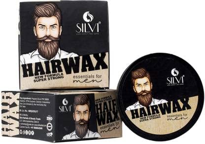 SILVI Hair Wax for Men - 80g Styling Wax with Strong Hold, Natural Ingredients, Matte Finish - Perfect for Pompadour, Quiff, and Textured Hairstyles