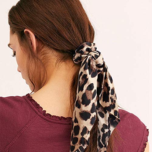 12 Pack Printed Elastic Scrunchies Hair Ties for Women & Girls - Soft Fabric Hair Bands in 12 Random Designs - Perfect for School, Workout, Sports and Everyday Hair Accessories
