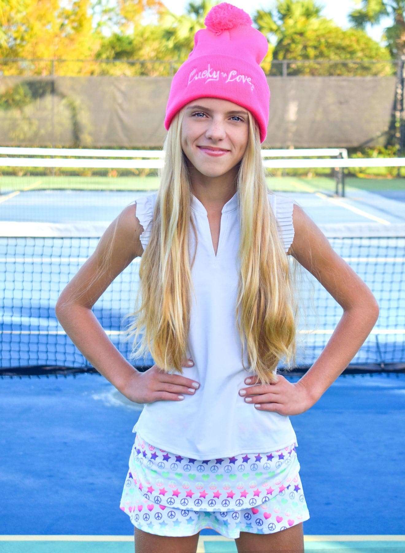 Lucky Kids Beanie Hats for Boys & Girls - Soft Winter Warm Knit Hat with Cute Pom Pom - Perfect for Outdoor Play, Snow Days & Christmas Gifts