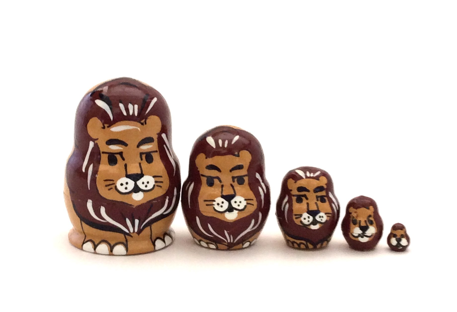 Hand-Painted Russian Matryoshka Nesting Dolls Pin/Brooch - Traditional Folk Art Collectible for Women's Jackets, Scarves & Hat Accessories
