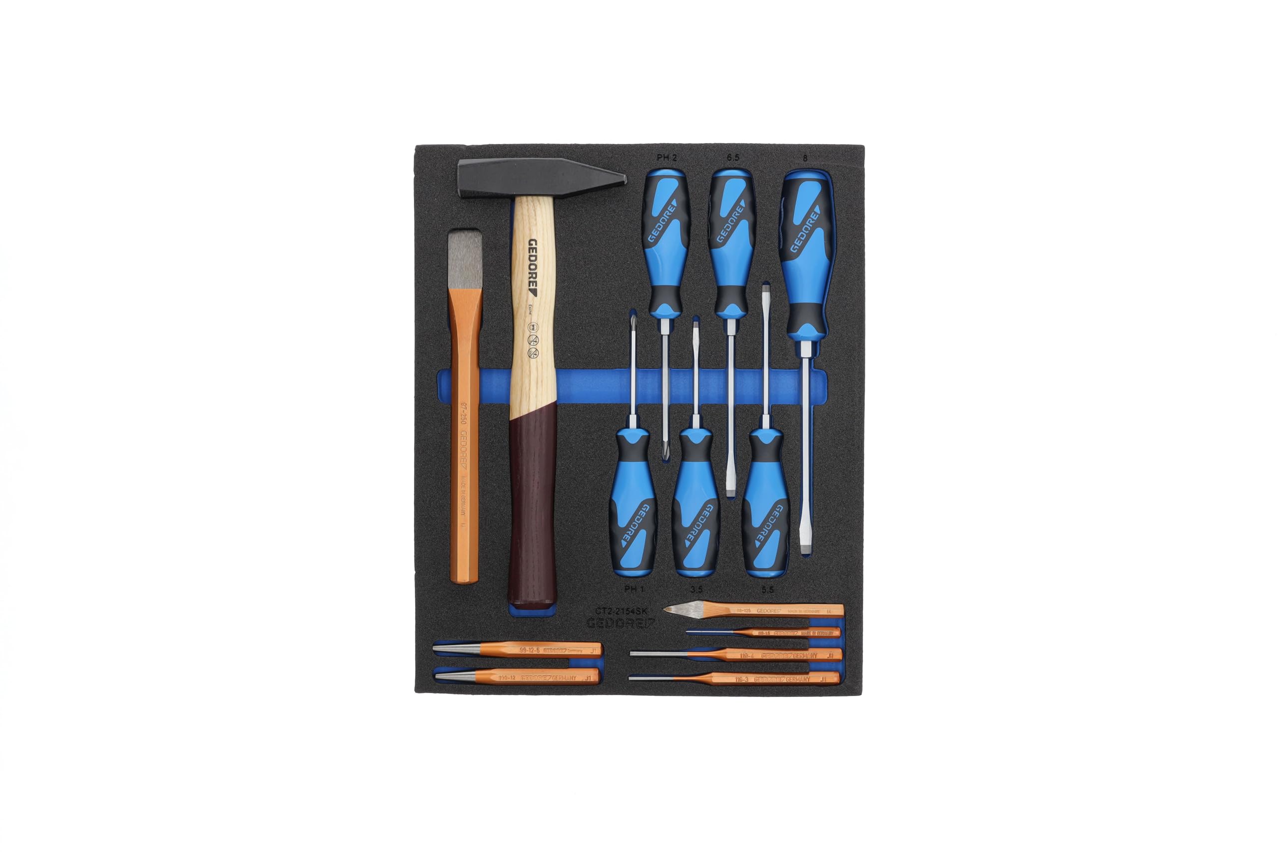 GEDORE WSL 308-Piece Tool Trolley Workster Set with 1 Liter Capacity | Professional Mechanic Tool Kit for Garage, Workshop & Auto Repair