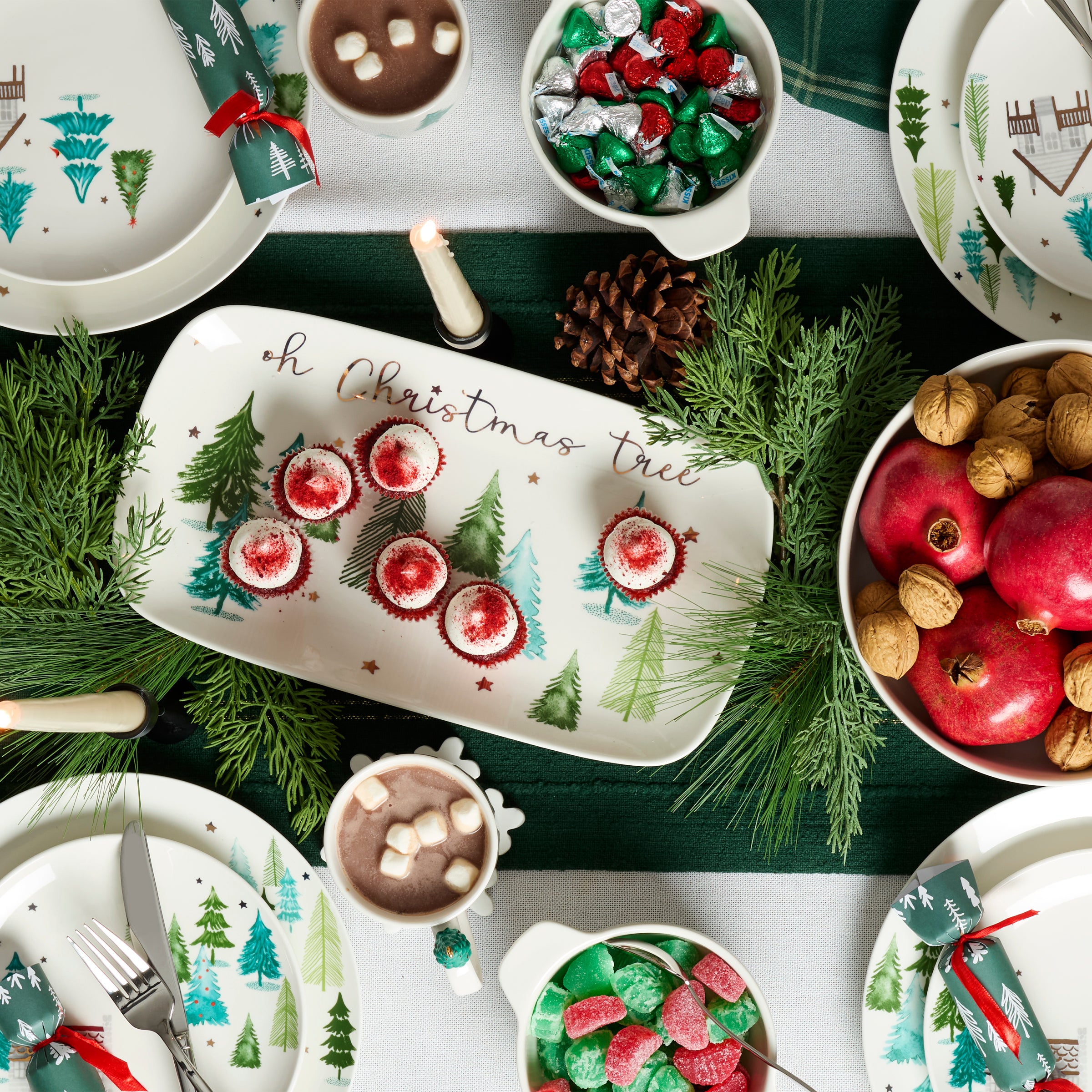 Balsam Lane Elegant Hors d'Oeuvre Serving Tray - Perfect for Entertaining, Dinner Parties & Appetizer Presentation