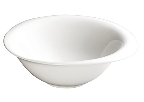 Winco WDP004-208 12-Piece Porcelain Bowl Set - 10-Inch White Ceramic Serving Dishes for Snacks, Desserts, Salads & Ice Cream | Durable Ardesia Ocea Porcelain | Perfect for Parties, Dining & Entertaining