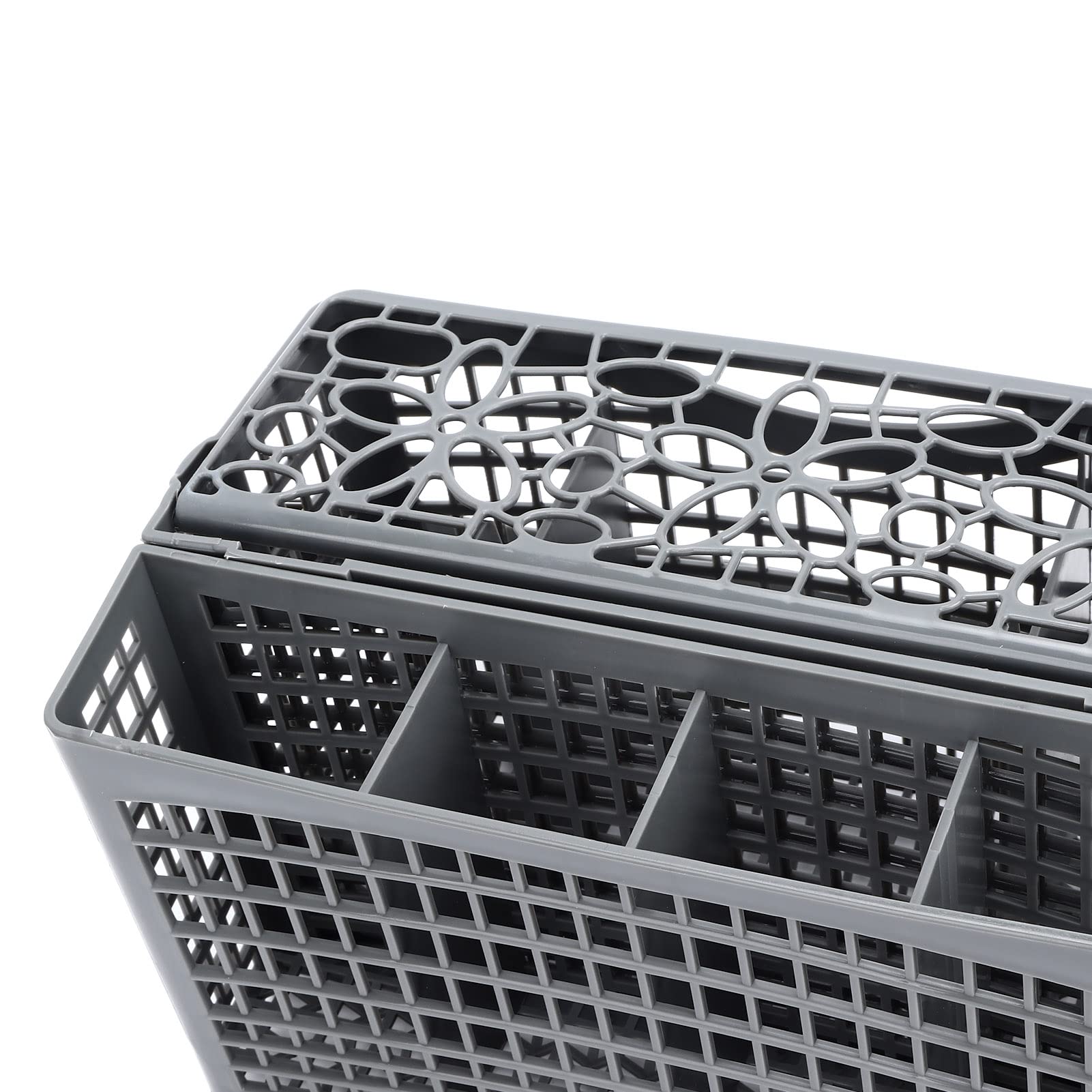 YOUTHINK Universal Dishwasher Silverware Basket Replacement - 23.1x13.1x13.4cm (5.16x5.28x9.1in) Plastic Utensil Storage Organizer - Fits Most Dishwashers for Easy Kitchen Organization