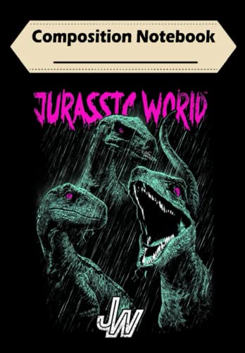 Jurassic World Themed Composition Notebook - 6x9 Inches, 100 Pages Blank Lined Journal for School, Office & Creative Writing | Dinosaur Lover Gift Idea