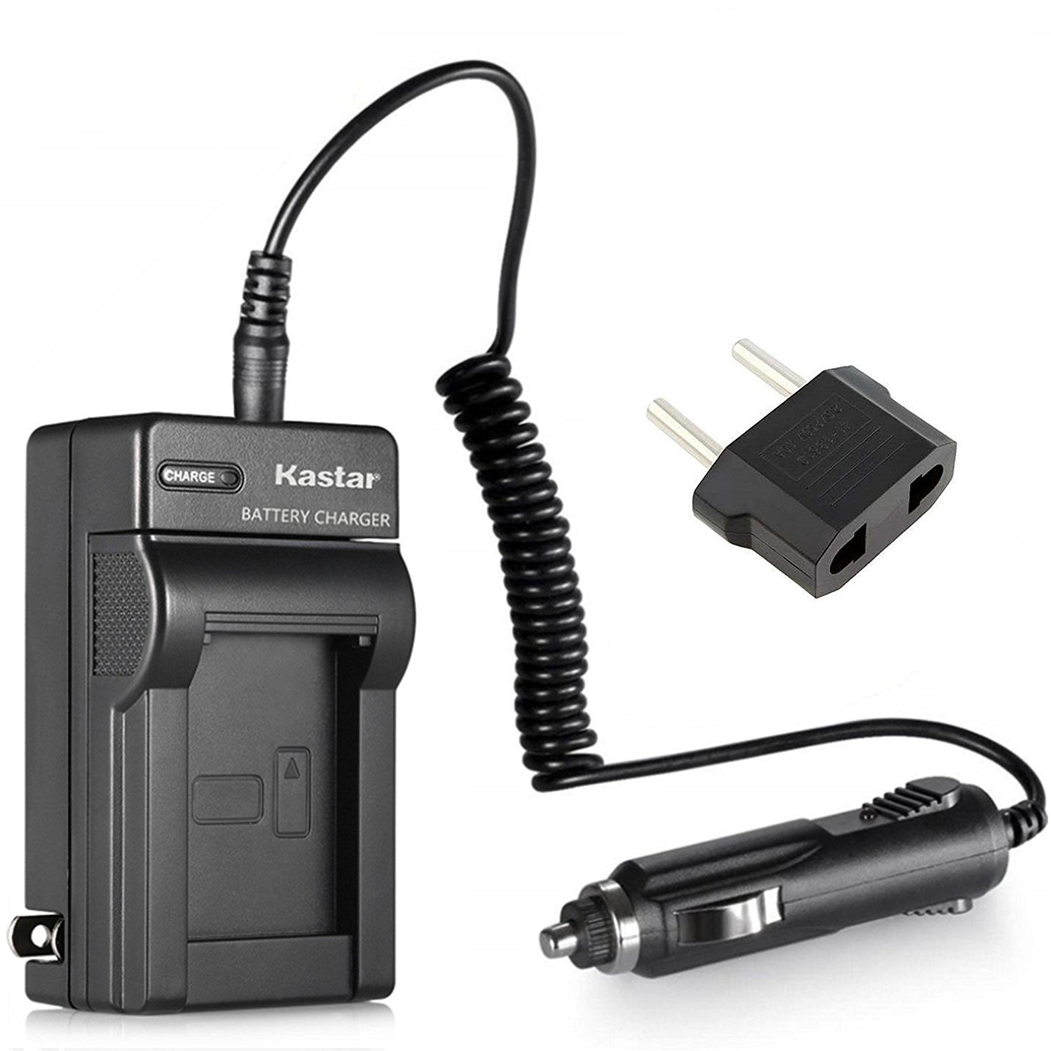 Kastar Universal AC/DC Battery Charger for Olympus Li-42B, Fujifilm NP-45, Casio NP-80, Nikon EN-EL10, Kodak KLIC-7006, Pentax D-Li63/D-Li108 - Compatible with Multiple Digital Cameras | Perfect for Travel, Photography & Backup Power
