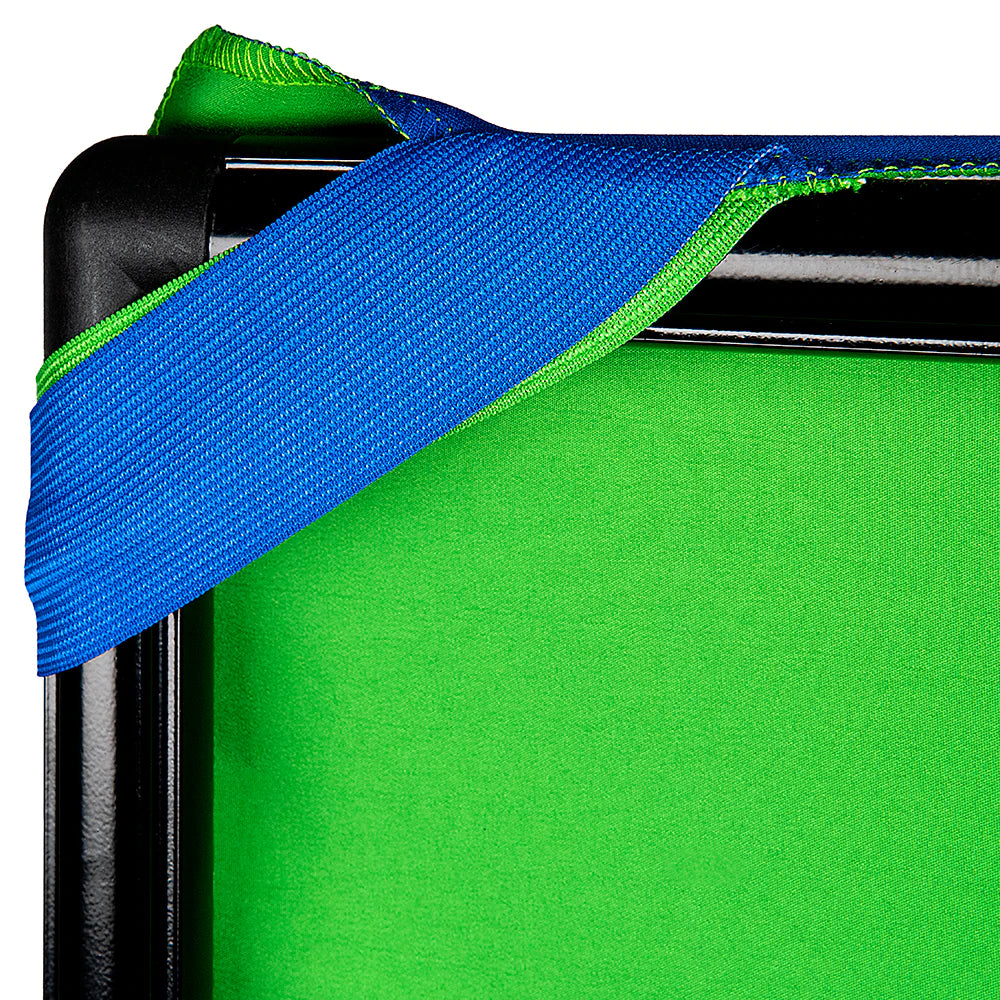 FotodioX 7.5 x 7.5 Foot Portable Chroma Key Background Kit - Blue/Green Screen for Photography, Video Streaming & YouTube Content Creation