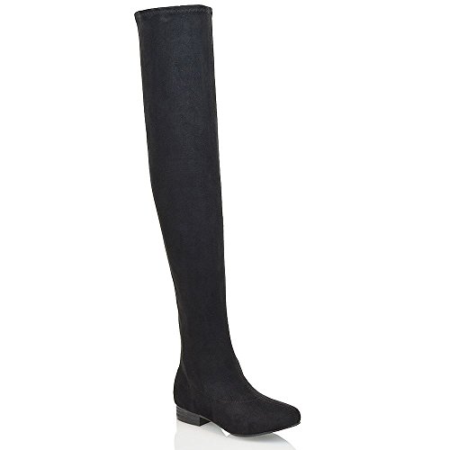 Black Faux Suede