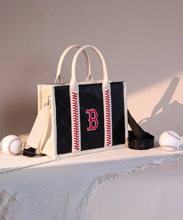 MLB Boston Red Sox Tote Bag - Official Licensed Baseball Team Shopper - Perfect for Games, Beach & Grocery Shopping