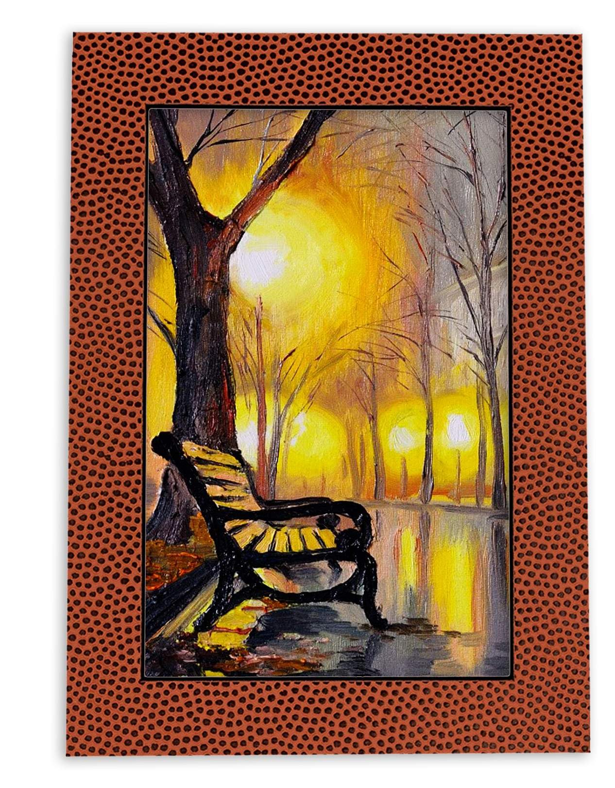 16x22 Acid-Free Football Texture Precut Matboard for 12x19 Photos - Bevel Cut 4-Ply Mat with Backing Board & Self-Seal Crystal Clear Photo Bag - Perfect for Framing, Picture Displays, and Sports Memorabilia Preservation