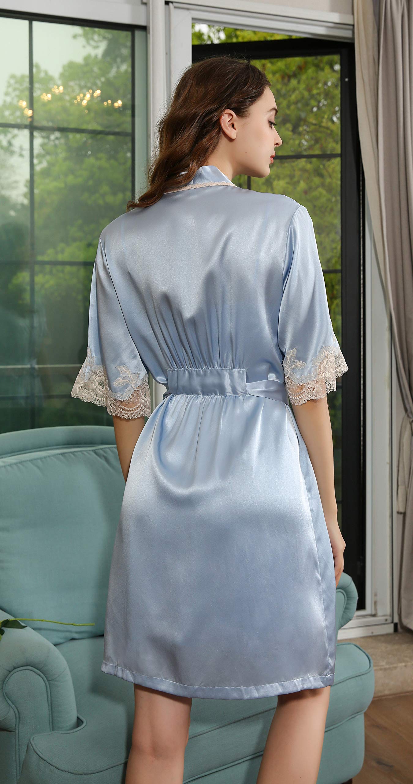 Alexander Silk Women's Mulberry Silk Sleepwear Set - Long Sleeve Pajamas for Comfortable Sleep & Lounge Wear - Perfect for Nighttime Relaxation, Spa Days & Cozy Evenings at Home