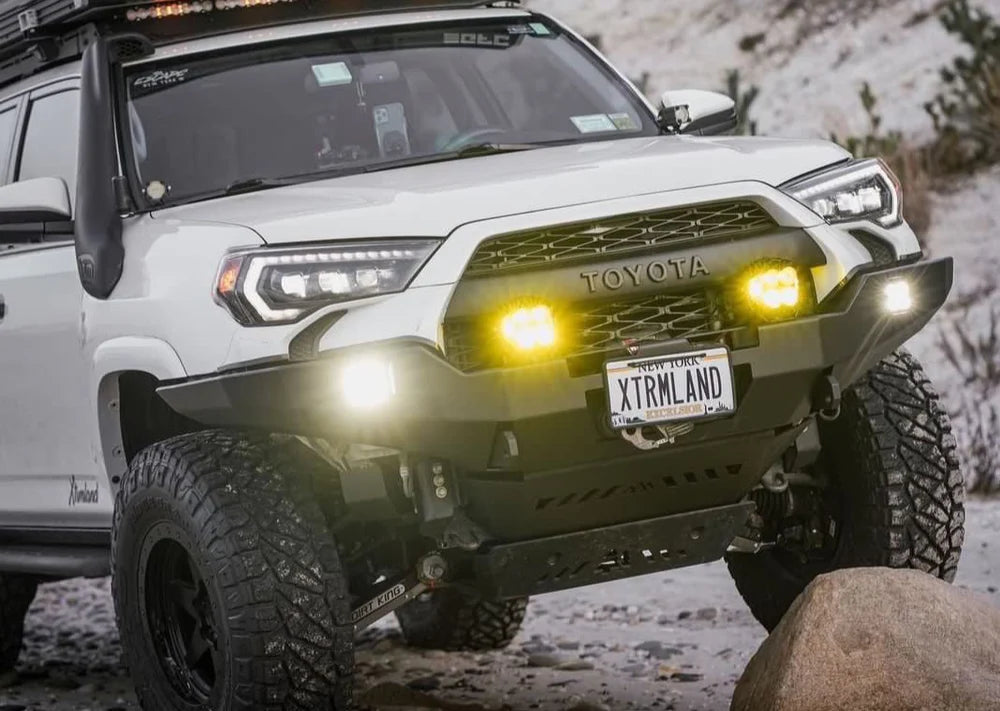 2010-2024 Toyota 4Runner Backwoods Adventure Mods Hi Lite Overland Front Bumper | Off-Road Protection & Style for Camping & Trail Adventures