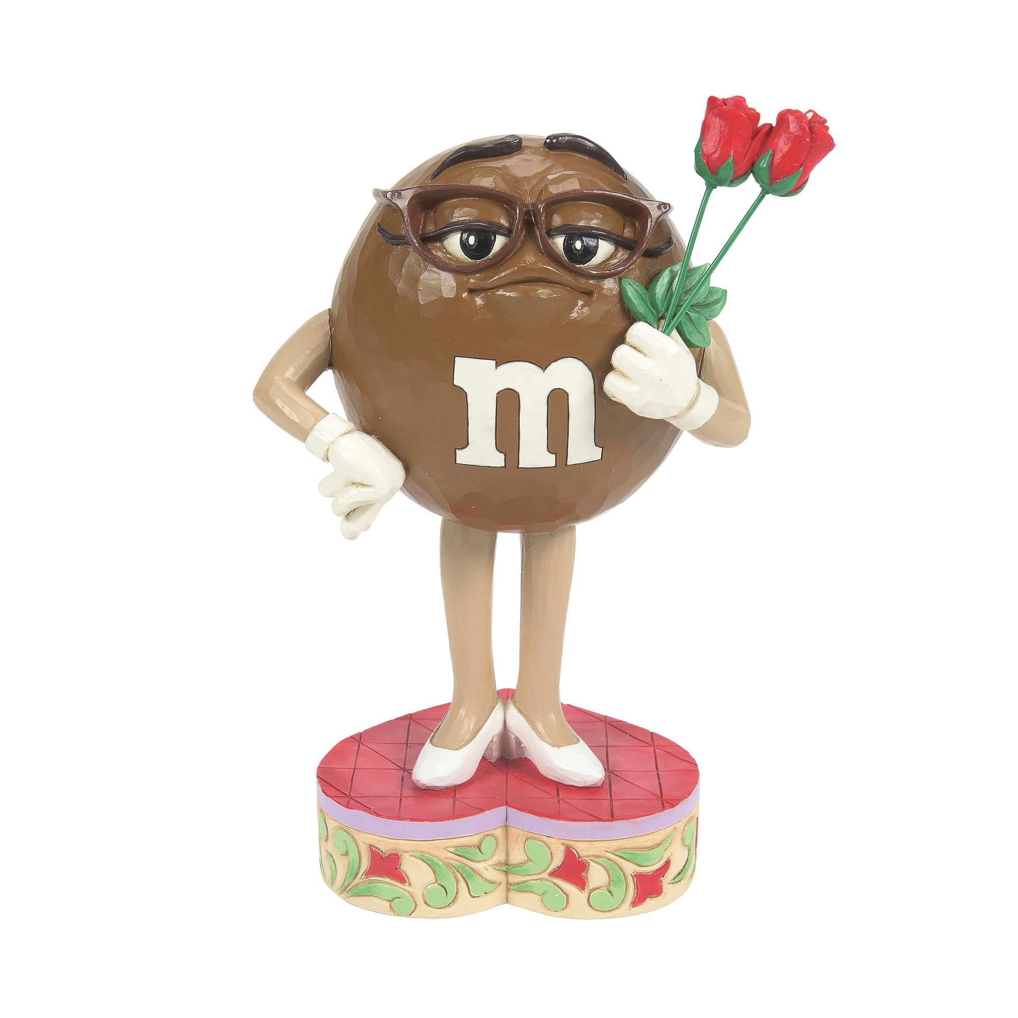 M&M'S Brown Character Holding Flower - Fun Chocolate Candy for Parties, Gifts & Easter Celebrations