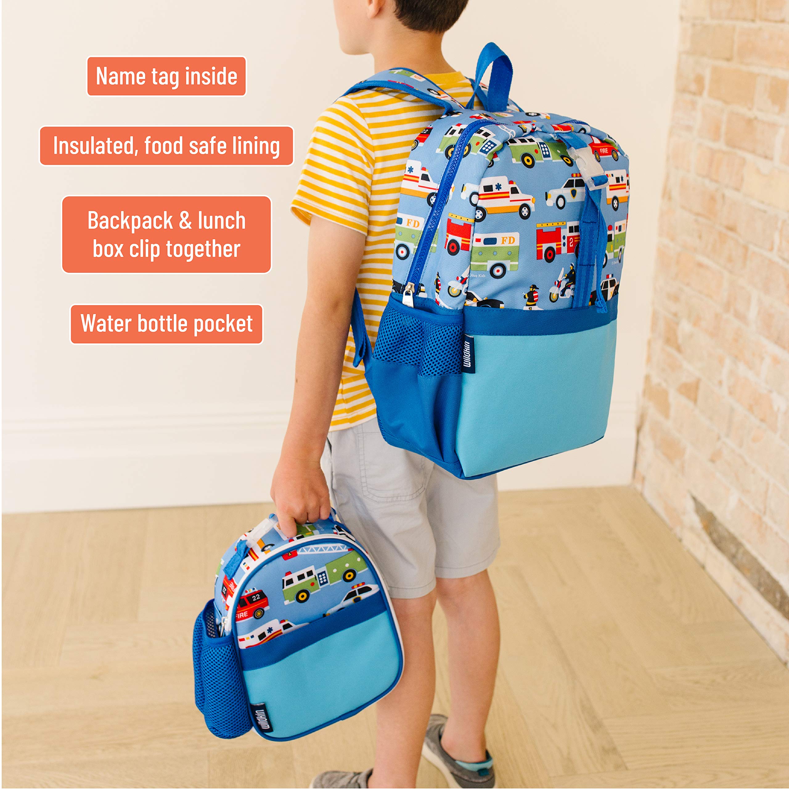 Wildkin Insulated Kids Lunch Box with Clip - Leak Proof & BPA Free, Perfect for School, Travel & Picnics - Superhero Design for Boys & Girls