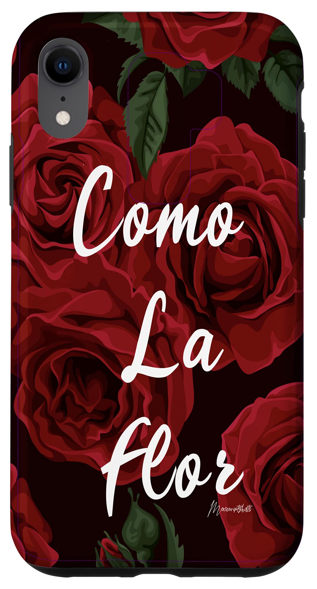 iPhone XR Case with Como La Flor Red Roses Design - Stylish & Protective Phone Cover for Everyday Use, Gifts, and Special Occasions