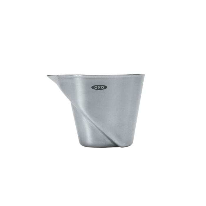 OXO Premium Stainless Steel Angled Measuring Jigger for Cocktails - Perfect for Bartenders, Home Mixologists & Cocktail Enthusiasts