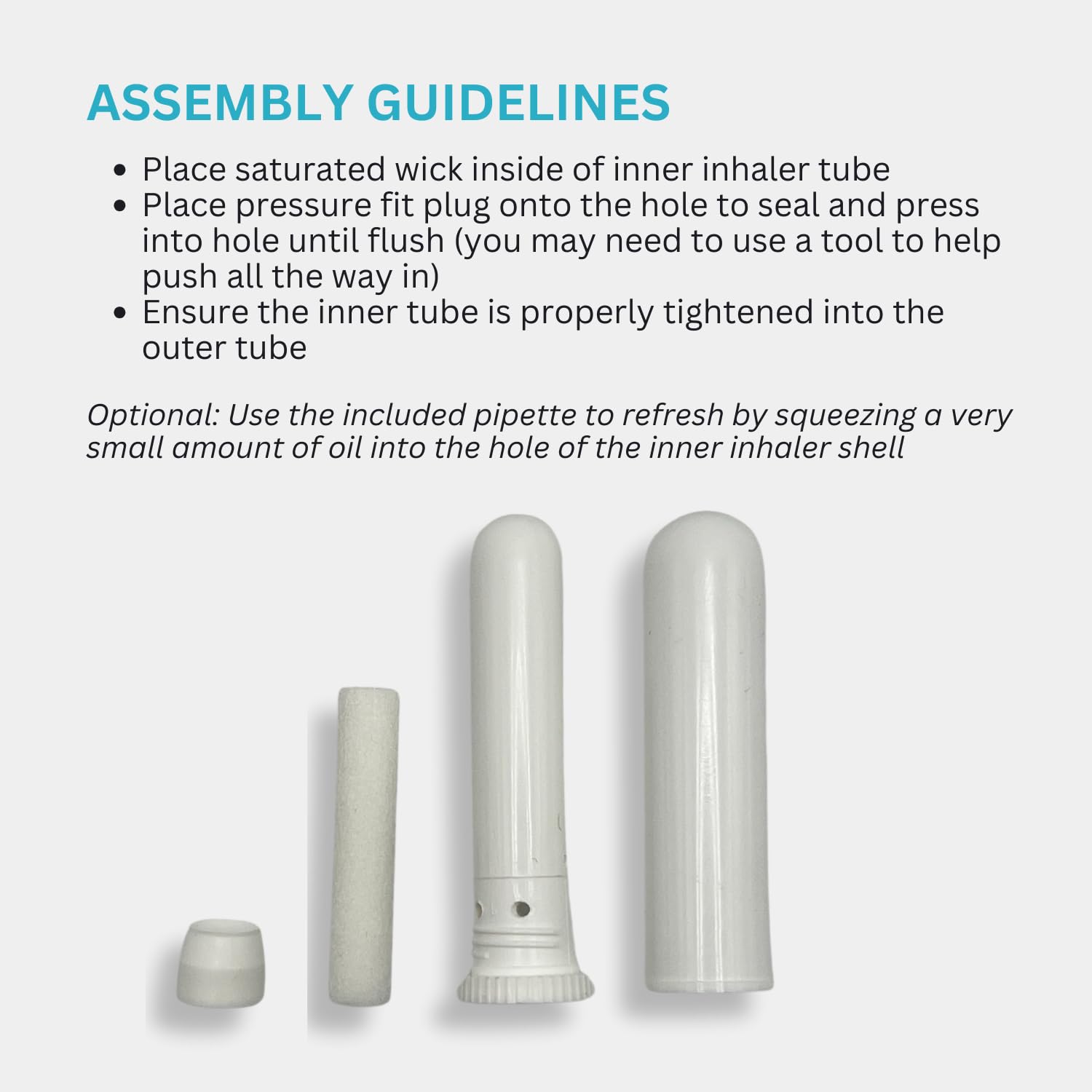 Wild Essentials Essential Oil Inhaler Tubes (150 Pack) - Aromatherapy Sticks with Wicks, Made in USA | Portable, Compact & Lightweight for Travel | Medical Grade Plastic, Degradation Resistant | Perfect for Stress Relief, Yoga, Meditation & On-the-Go Relaxation