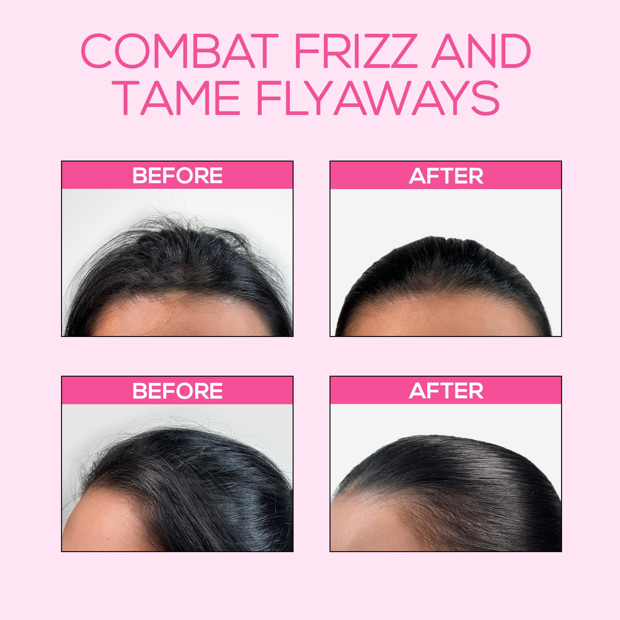 RENEE Frizz Free Hair Finishing Stick - Anti-Frizz Hair Wax for Flyaways & Baby Hairs, Non-Sticky Smoothing Gel with Biotin & Rosemary (15ml) - Perfect for Styling, Taming Flyaways & Finishing Looks - Great for Daily Use, Work, Parties & Special Occasions